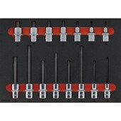 Hartschaumeinlage mit Steckschlüsseleinsätzen Vielzahn 1/2